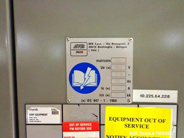 Used One (1) used IMA tray former, model FR100, serial# 4004, new 1988.