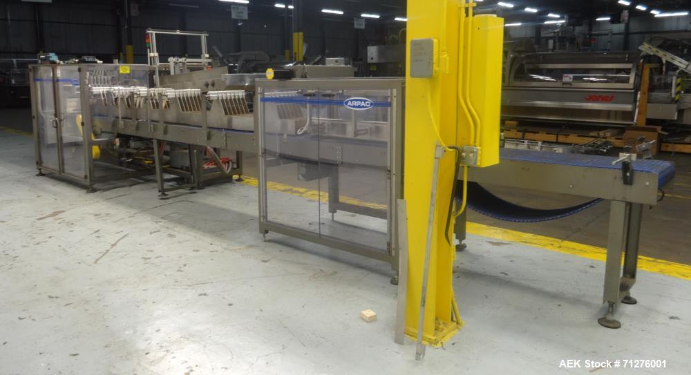 Used- Arpac Intermittent Motion End-Load Tray/Case Erector and Packer