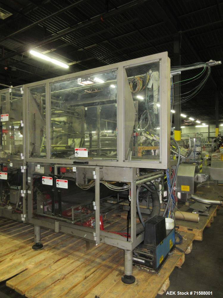 Used Douglas Automatic Tray Former and Registered Shrink Film Bundler