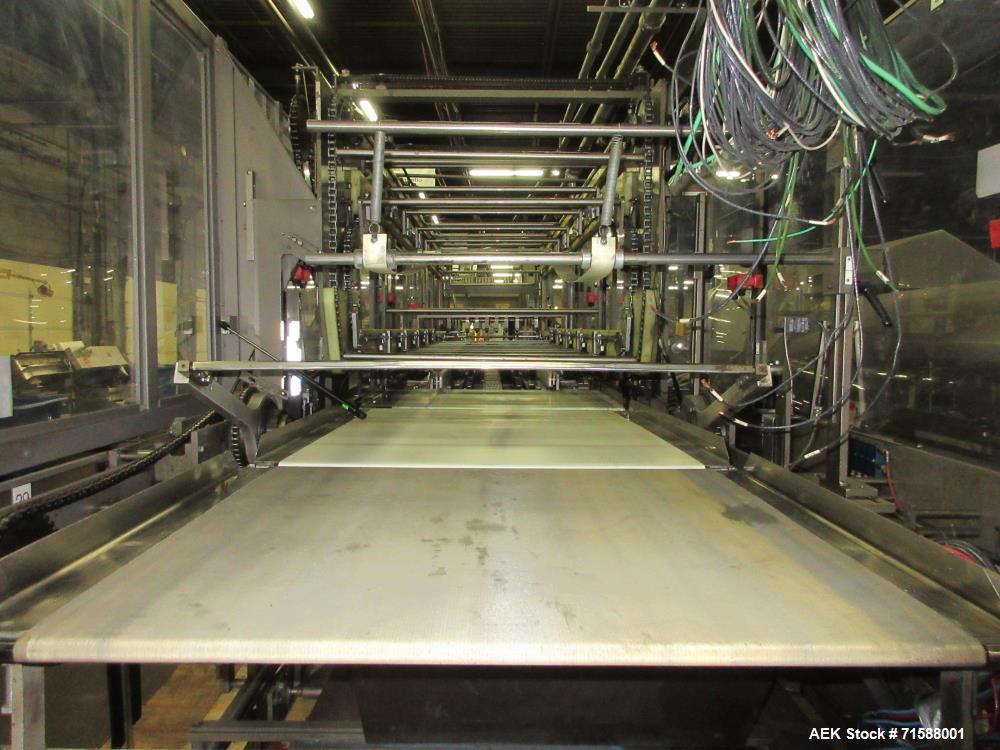 Used Douglas Automatic Tray Former and Registered Shrink Film Bundler