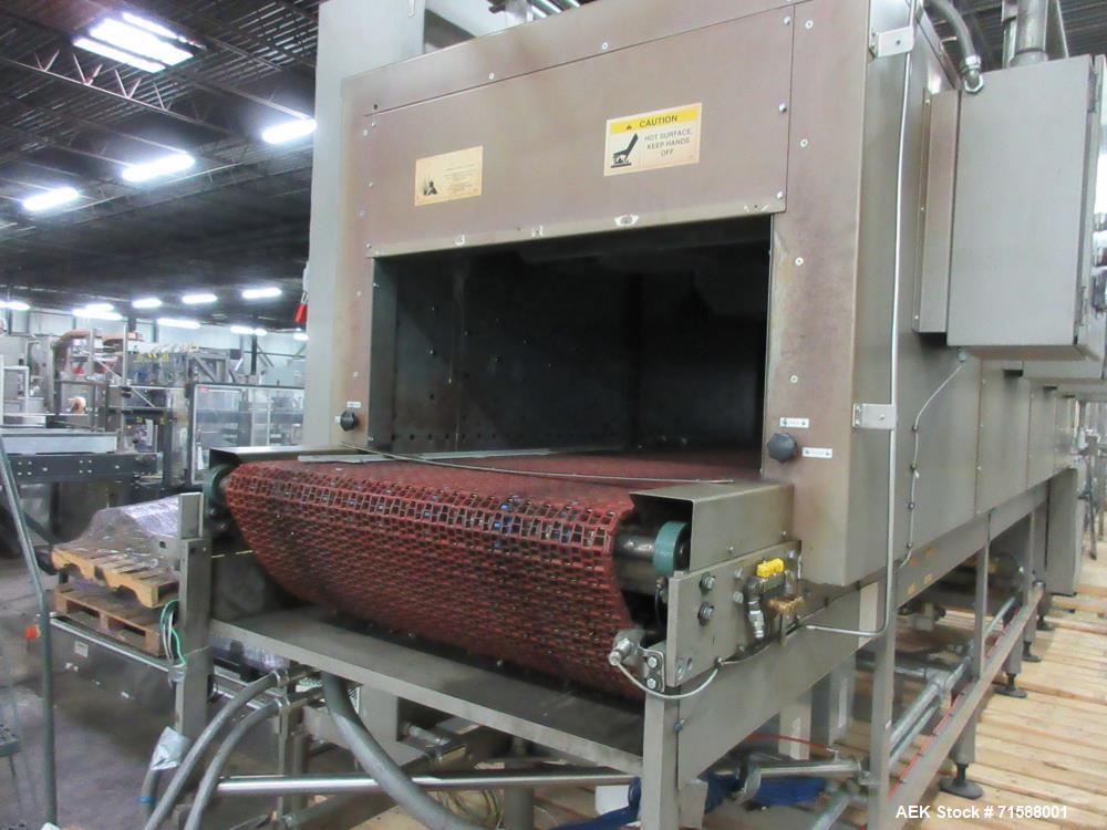 Used Douglas Automatic Tray Former and Registered Shrink Film Bundler