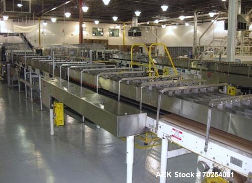 Used Kisters Kayat Model TSP 030 Automatic Tray Former, Packer and Shrink Overwrapper. Machine is capable of speeds of up to 30 trays per minute. Tray Former has print registered single roll technolo...