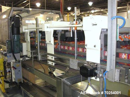 Used Kisters Kayat Model TSP 030 Automatic Tray Former, Packer and Shrink Overwrapper. Machine is capable of speeds of up to 30 trays per minute. Tray Former has print registered single roll technolo...