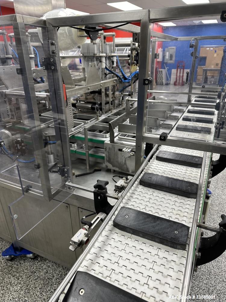 Used Pack Line Tray Former – Model PL-200 (2-Lane, Stainless Steel, 2023)