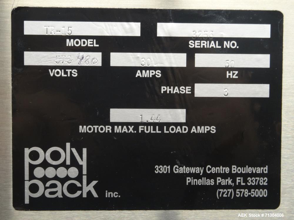 Used PolyPack Model TR-15 Tray Former and Loader