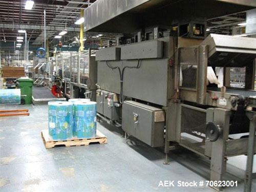 Used- Standard Knapp Model 296P Continuum Tray Packer and Registered Film Shrink