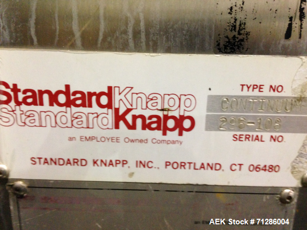 Used Standard Knapp Continuum Tray Packer, Model: Continuum,