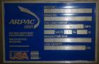 Used- Arpac Intermittent Motion End-Load Tray/Case Erector and Packer