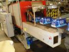 Used CERMEX Tray/Pad Shrinkwrapper, Model TSP70. Integrated tray/shrink machine capable of applying registered film at speeds up to 30 trays per minute on 12 and 24 packs. Includes Nordson 3400 hot m...