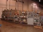 Used Douglas High Speed Bundler, Model MW7-1124 Multi Wrapper. Dual lane, 70 cycle/minute. 480 VAC, 60 hz. Machine has very low operating hours, approximately 200. Machine bundles 4 packs of 2.361