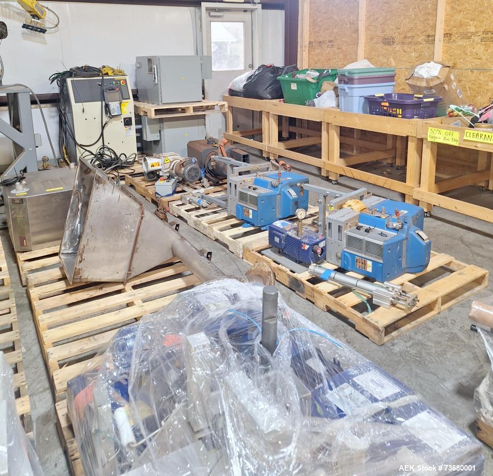 Used Delkor Automatic Hot Melt Glue Tray Former, Model TFS. Machine is rated for speeds up to 80 trays per minute (depending on product and package sizes). Has a layflat tray size range of: 5" to 25"...