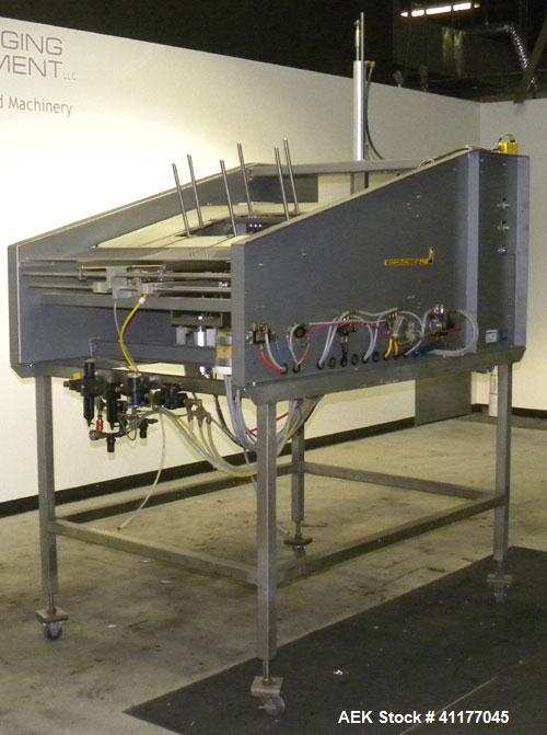 Used Econocorp Econoseal Automatic Tray Former, Model 7228, Carbon Steel. Capable of speeds up to 20 trays per minute. Has a tray size range: width 6" x 15", length 6" x 12", depth 1" to 5". Maximum ...
