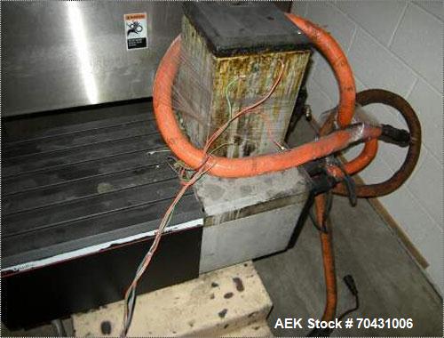 Used Marq Packaging Model HPT-LF/LH/AB Tray Forming System with extended blank magazine with powered chain drive, AB Dtam HMI. Missing and will require an AB PLC 504 installed by others. Hydraulic po...