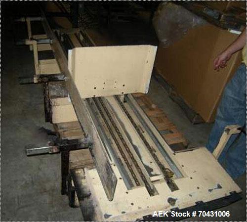 Used Marq Packaging Model HPT-LF/LH/AB Tray Forming System with extended blank magazine with powered chain drive, AB Dtam HMI. Missing and will require an AB PLC 504 installed by others. Hydraulic po...