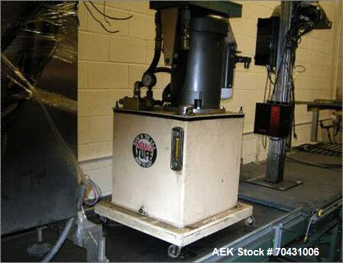 Used Marq Packaging Model HPT-LF/LH/AB Tray Forming System with extended blank magazine with powered chain drive, AB Dtam HMI. Missing and will require an AB PLC 504 installed by others. Hydraulic po...