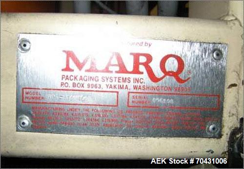 Used Marq Packaging Model HPT-LF/LH/AB Tray Forming System with extended blank magazine with powered chain drive, AB Dtam HMI. Missing and will require an AB PLC 504 installed by others. Hydraulic po...