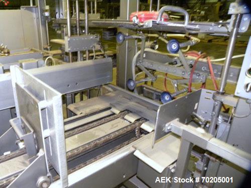 Used Marq Model HPT-MF/RH/DL High Performance Medium Frame Tray Former. Machine is capable of speeds up to 15 trays per minute.Direct Logics PLC and Nordson Problue 10 hot melt glue system. Has a tra...