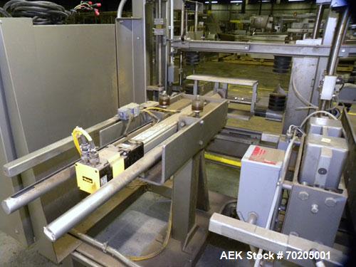Used Marq Model HPT-MF/RH/DL High Performance Medium Frame Tray Former. Machine is capable of speeds up to 15 trays per minute.Direct Logics PLC and Nordson Problue 10 hot melt glue system. Has a tra...