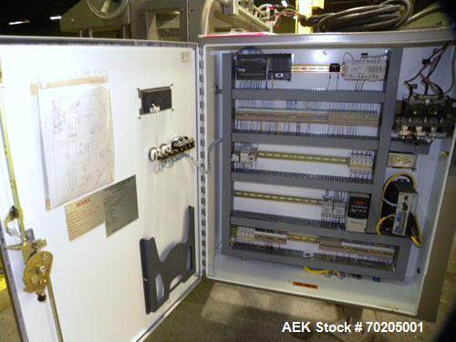 Used Marq Model HPT-MF/RH/DL High Performance Medium Frame Tray Former. Machine is capable of speeds up to 15 trays per minute.Direct Logics PLC and Nordson Problue 10 hot melt glue system. Has a tra...