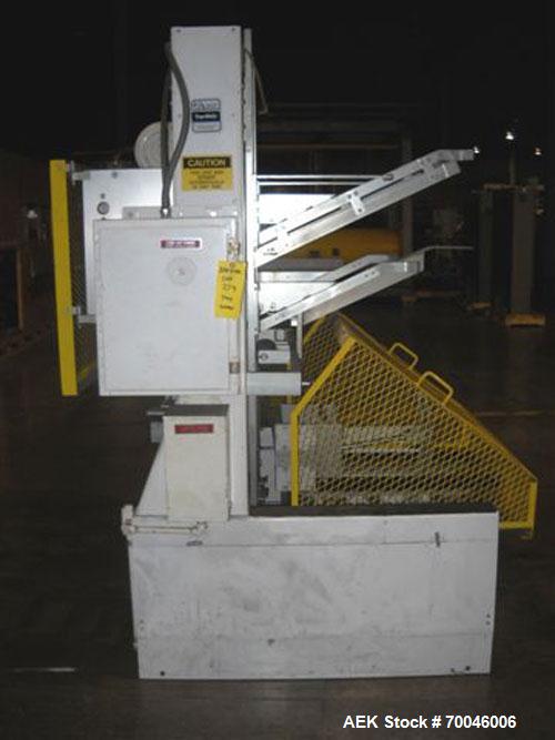 Used SWF IT4 Tray Former capable of 25 trays per minute. Has a Tray Size Range: length 7" - 34", width 8-1/8" - 22", depth 1" - 12" (with proper change parts). Knockdown Case Range: length 10-1/2" - ...