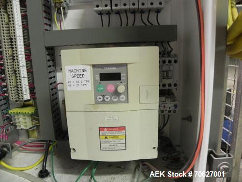 Used SWF Model 1T4 Trayformer. Stainless steel frame capable of speeds up to 35 trays per miniute depending on case size.Has a tray size range:7" to 34" long, 8-1/8" to 22" wide, 1" - 12" deep with p...