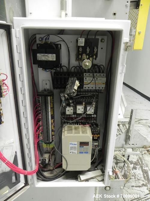 Used SWF Model 1T4 Glue Tray Former with Lidder. Glue tray former capable of speeds up to 35 trays per minute depending on case size. Has vacuum blank tray pick up. Has a tray size range: 7" to 34" l...