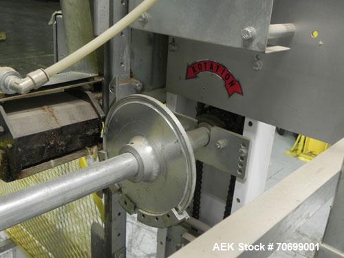 Used SWF Model 1T4 Glue Tray Former with Lidder. Glue tray former capable of speeds up to 35 trays per minute depending on case size. Has vacuum blank tray pick up. Has a tray size range: 7" to 34" l...