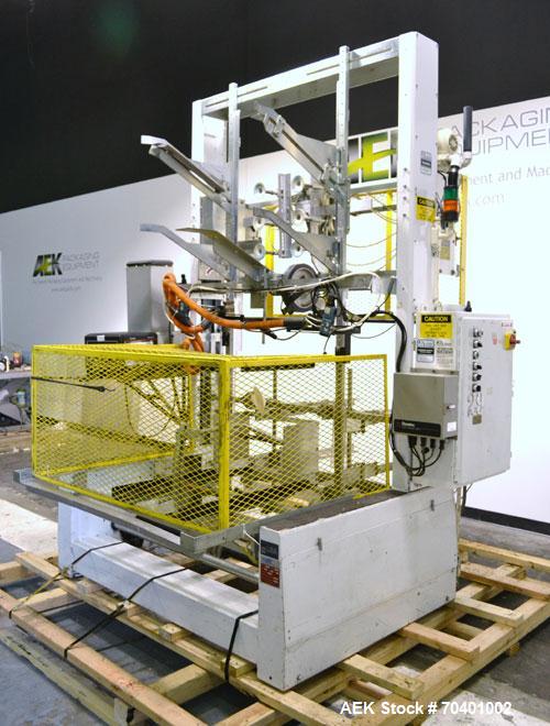 Used SWF Model 1T6 Automatic Hot Melt Glue Tray Former. Tray Size Range: (Length) 7" to 44" or 178mm to 1118mm (Width) 8-1/8" - 26" or 206mm to 660mm (Depth) 1" to 12" or 25mm to 305mm. Tray-Matic Ma...