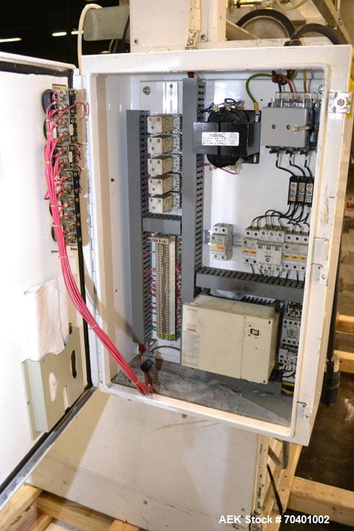 Used SWF Model 1T6 Automatic Hot Melt Glue Tray Former. Tray Size Range: (Length) 7" to 44" or 178mm to 1118mm (Width) 8-1/8" - 26" or 206mm to 660mm (Depth) 1" to 12" or 25mm to 305mm. Tray-Matic Ma...
