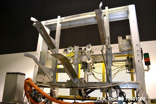 Used SWF Model 1T6 Automatic Hot Melt Glue Tray Former. Tray Size Range: (Length) 7" to 44" or 178mm to 1118mm (Width) 8-1/8" - 26" or 206mm to 660mm (Depth) 1" to 12" or 25mm to 305mm. Tray-Matic Ma...