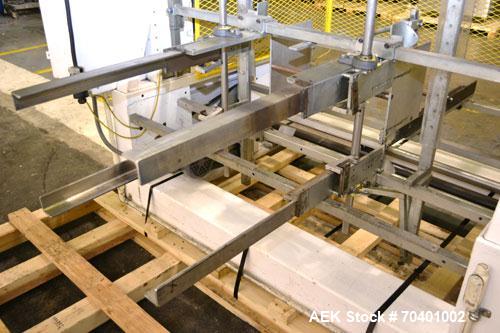 Used SWF Model 1T6 Automatic Hot Melt Glue Tray Former. Tray Size Range: (Length) 7" to 44" or 178mm to 1118mm (Width) 8-1/8" - 26" or 206mm to 660mm (Depth) 1" to 12" or 25mm to 305mm. Tray-Matic Ma...