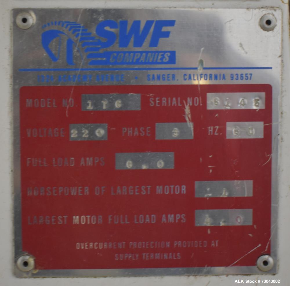 SWF Model 1T6 Automatic Hot Melt Glue Tray Former