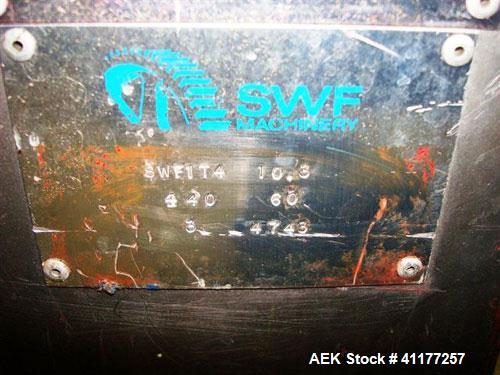 Used SWF 1T4 Automatic Tray former capable of speeds up to 35 Trays per minute (depending on case size). Has a tray size range: 7" to 34" L, 8-1/8"-22"W, 1"-12"D w/ proper change parts. Knockdown Cas...