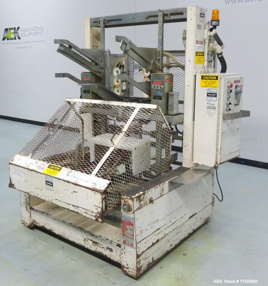 Used SWF Model 1T4 Automatic Hot Melt Glue Tray Former with Vacuum Pick Off