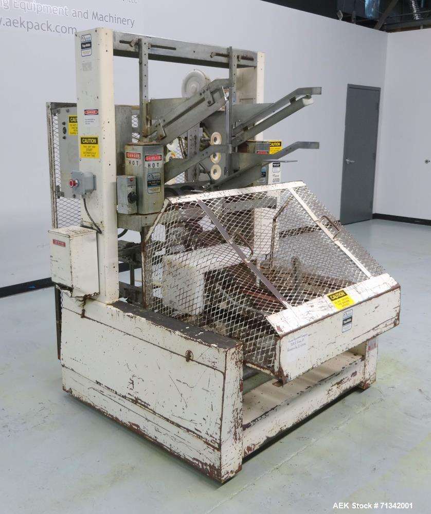 Used SWF Model 1T4 Automatic Hot Melt Glue Tray Former with Vacuum Pick Off