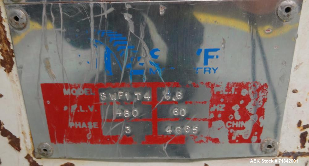 Used SWF Model 1T4 Automatic Hot Melt Glue Tray Former with Vacuum Pick Off
