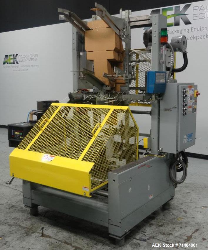 Used SWF (Thiele) Model TF400V Automatic Hot Melt Glue Tray Former