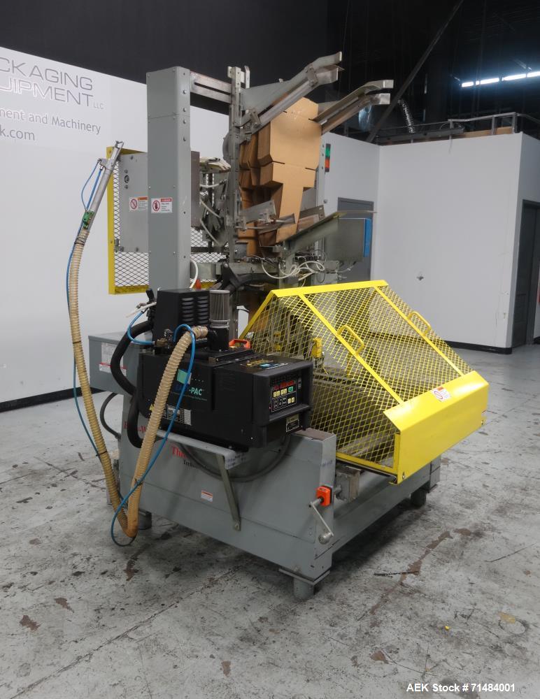Used SWF (Thiele) Model TF400V Automatic Hot Melt Glue Tray Former