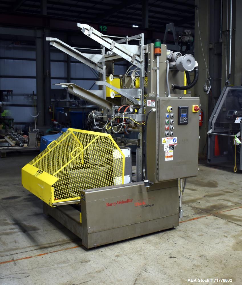 Used SWF (Thiele) Model TF400V Automatic Hot Melt Glue Tray Former.