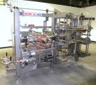 Used Marq Model HPT-MF/RH/DL High Performance Medium Frame Tray Former. Machine is capable of speeds up to 15 trays per minute.Direct Logics PLC and Nordson Problue 10 hot melt glue system. Has a tra...