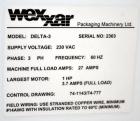 Used Wexxar Model Delta-3 Hot Melt Tray Former