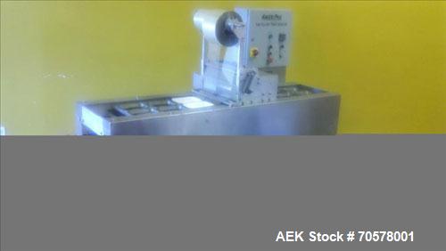 Used-Ameripak Filled Tray Sealer, Model 145.Capable of speeds up to 30 trays per minute depending on tray size, material, an...
