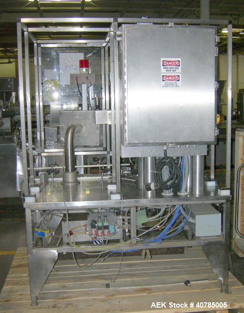 Used Fords Holmatic (Packaging Technologies) Model HSC - 50S tamper evident heat sealer capable of speeds from 50 to 100 cpm. Container size range: Diameter 20 to 178mm or 0.8 to 7.0"; Height up to 2...