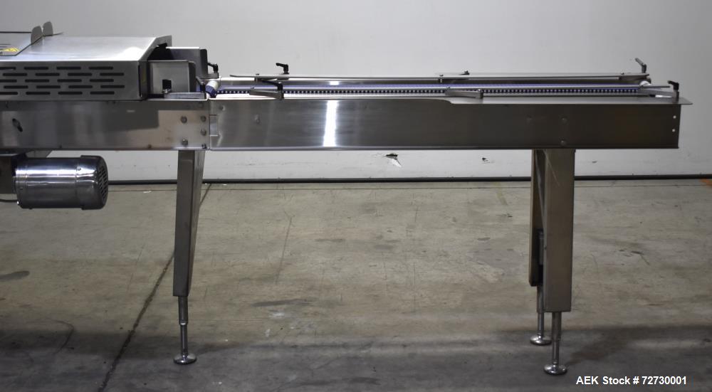 Used- Ross Model IN650 Inline Tray Sealer. Capable of speeds up to 14 (map application), up to 16 (heat seal only). Max Tray...