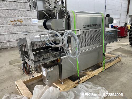 Used Multivac Model G700 Tray Sealer With Infeed Conveyor.
