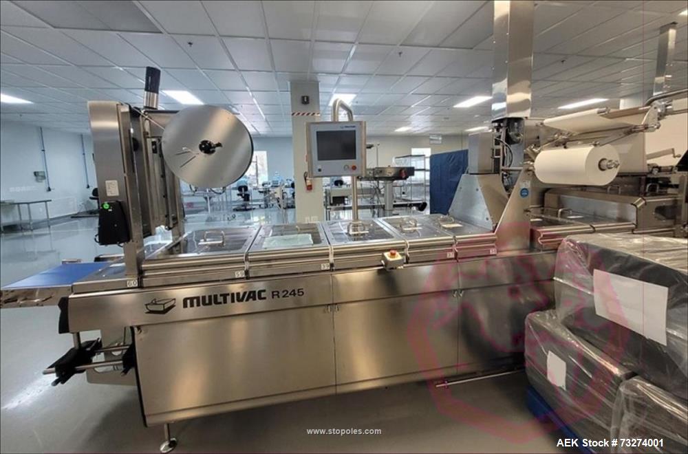 Used 2021 Multivac R245 Thermoforming Machine | Vacuum Pump & Cutter System