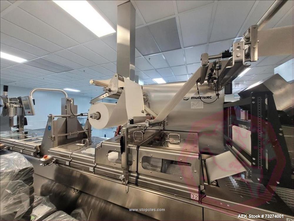 Used 2021 Multivac R245 Thermoforming Machine | Vacuum Pump & Cutter System