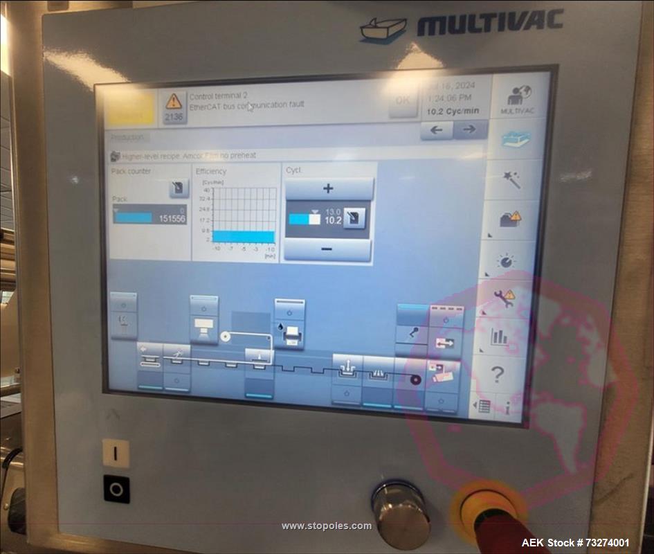 Used 2021 Multivac R245 Thermoforming Machine | Vacuum Pump & Cutter System