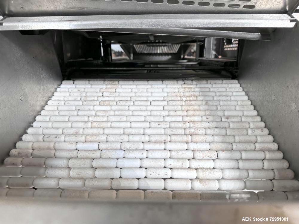 Used- Multivac Stainless Steel Automatic Food Tray Sealer, Model T-300. Capable of speeds from 12 - 30 packs per minute (6 -...