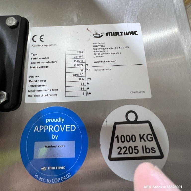 Multivac Compact Automatic Traysealer, Model T600